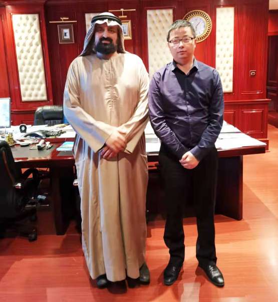 AOTOM Chairman Hu Jie met ZAYED BIN AWEIDHA Managing Director OF ADIG to discuss cooperation